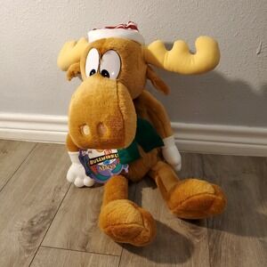 New NWT Bullwinkle Big Plush Stuffed Animal Toy Moose 1996 Macy's- Mini Rocky